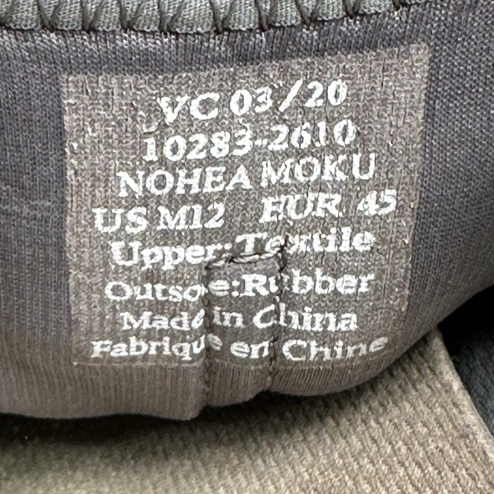 OluKai Nohea Moku Mens Size 12 Shoes Slip-On Gray Mesh Comfort Sneakers - Picture 8 of 8